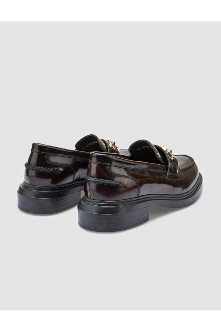 Cabani Shoes %100 Cuir véritable Chaussures de ville pour femmes Bordeaux - Bordeaux