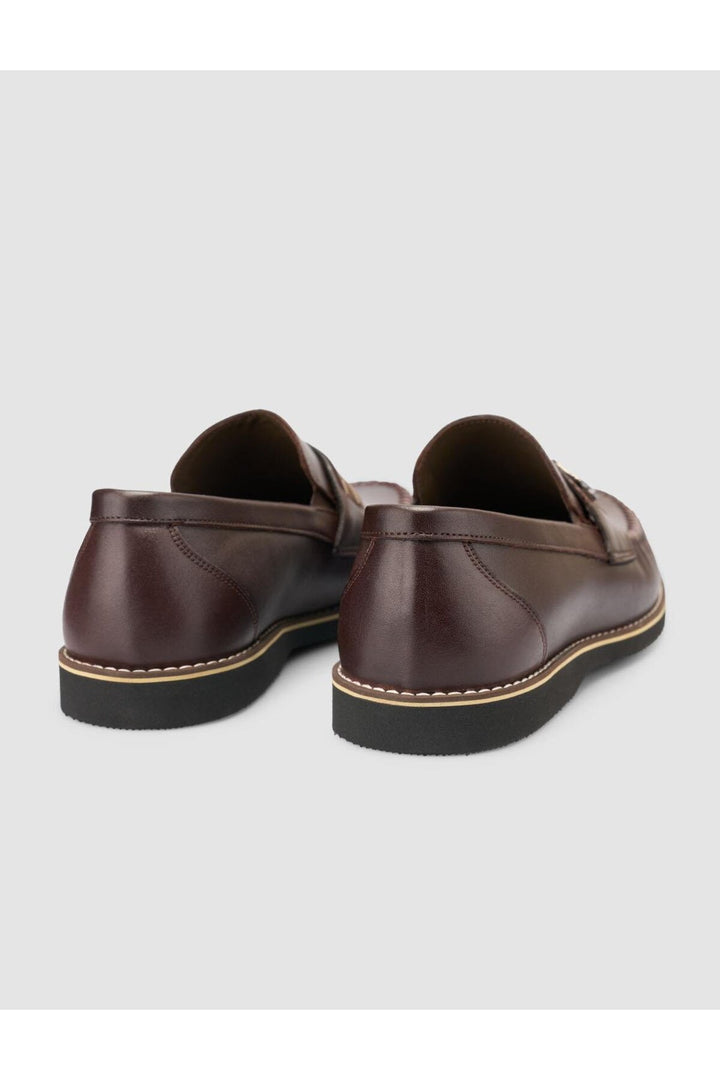 Cabani Shoes %100 Cuir véritable Mocassins pour hommes marron - Marron
