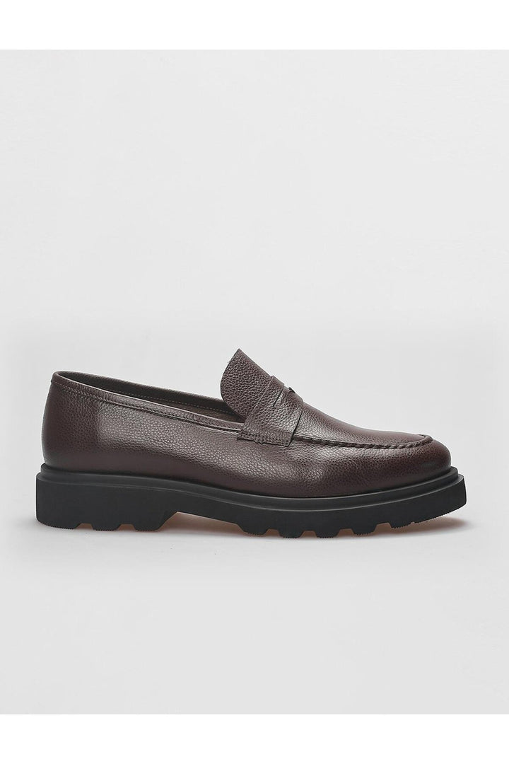 Cabani Shoes Chaussures de ville pour hommes en cuir véritable marron - Marron