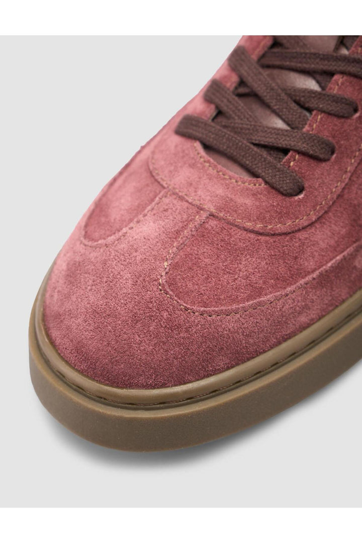 Cabani Shoes %100 Cuir Véritable Chaussures de Sport pour Hommes Suédé Bordeaux - Bordeaux