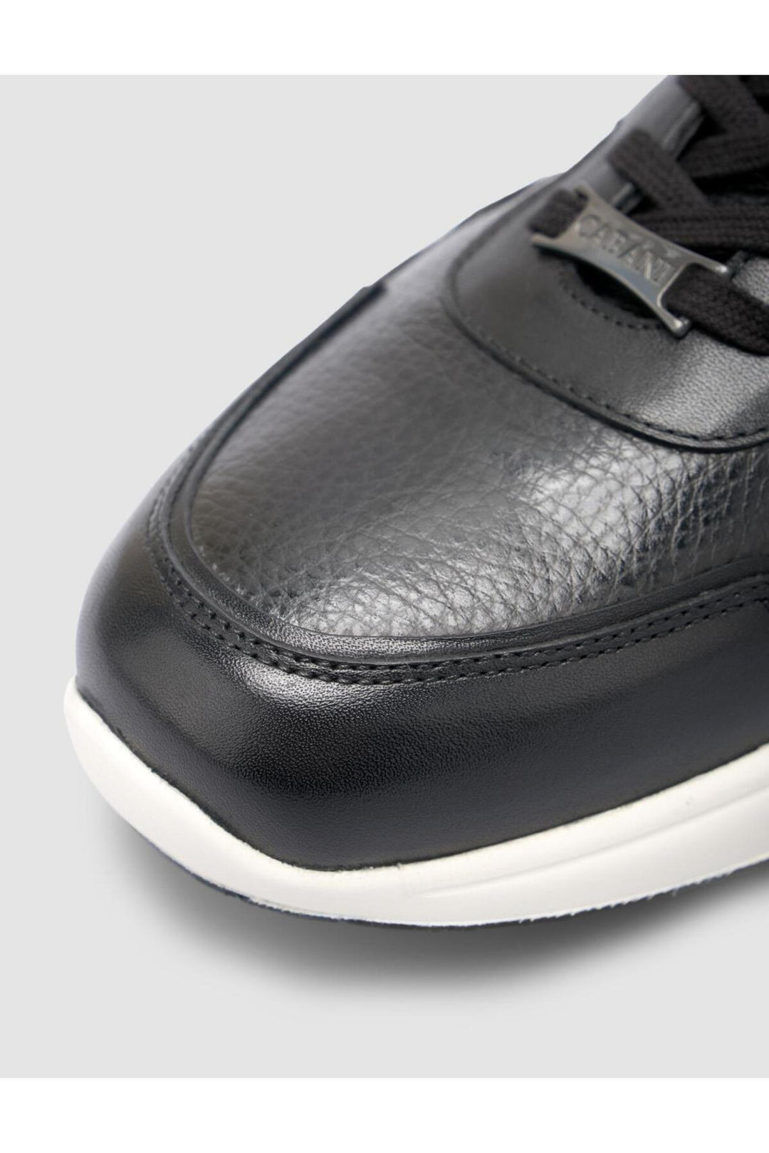 Cabani Shoes %100 Cuir véritable Chaussures de sport pour hommes noires - Noir