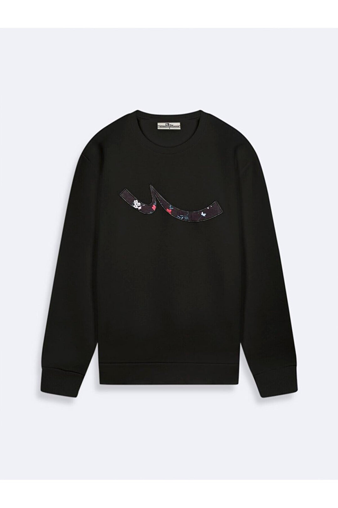 LTB Sweat noir imprimé à pointes