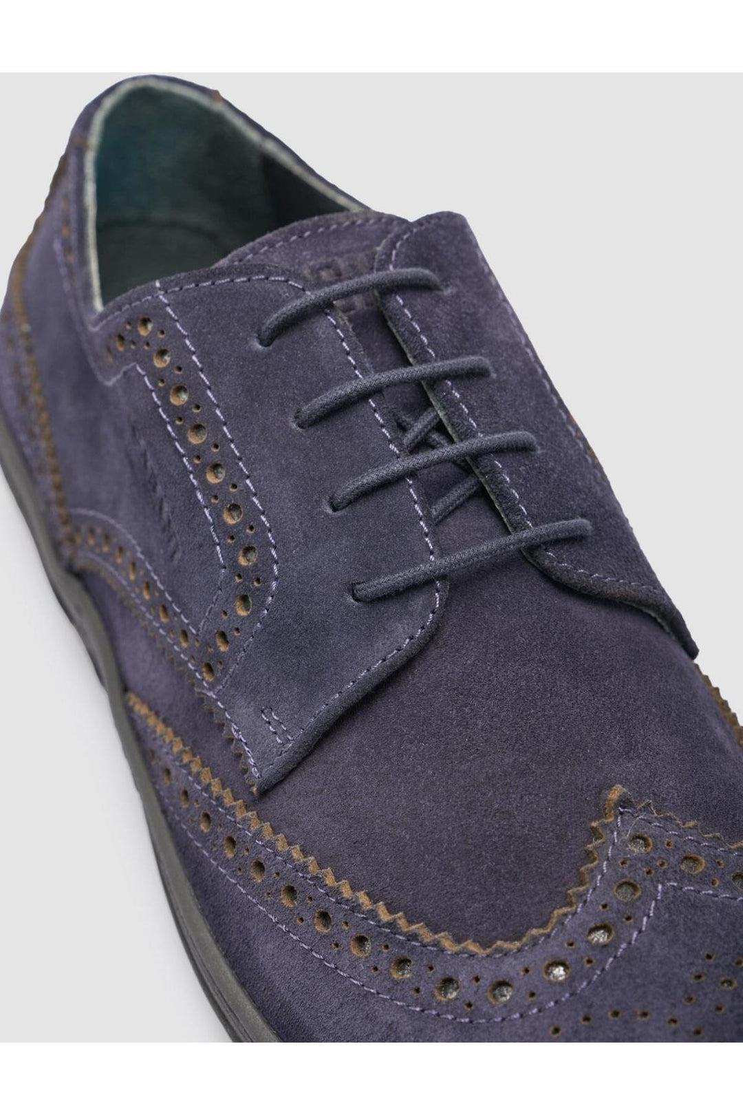 Cabani Shoes %100 Cuir Véritable Bleu marine Suédé Chaussures de Ville pour Homme - Bleu marine