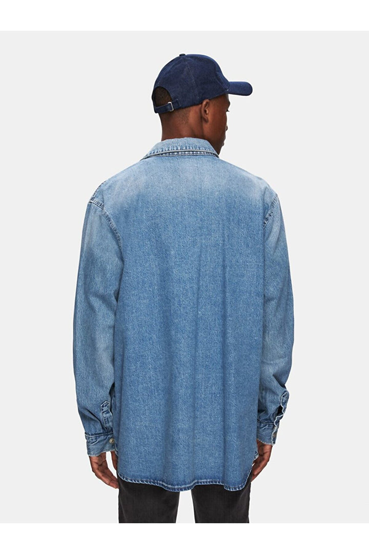LTB Steven Chemise en Jean Oversize - Clair Bleu_55637