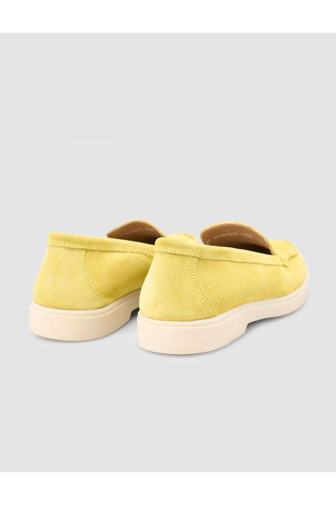 Cabani Shoes MonaMae 100% Cuir Véritable Suède Jaune Mocassins Femme - Jaune