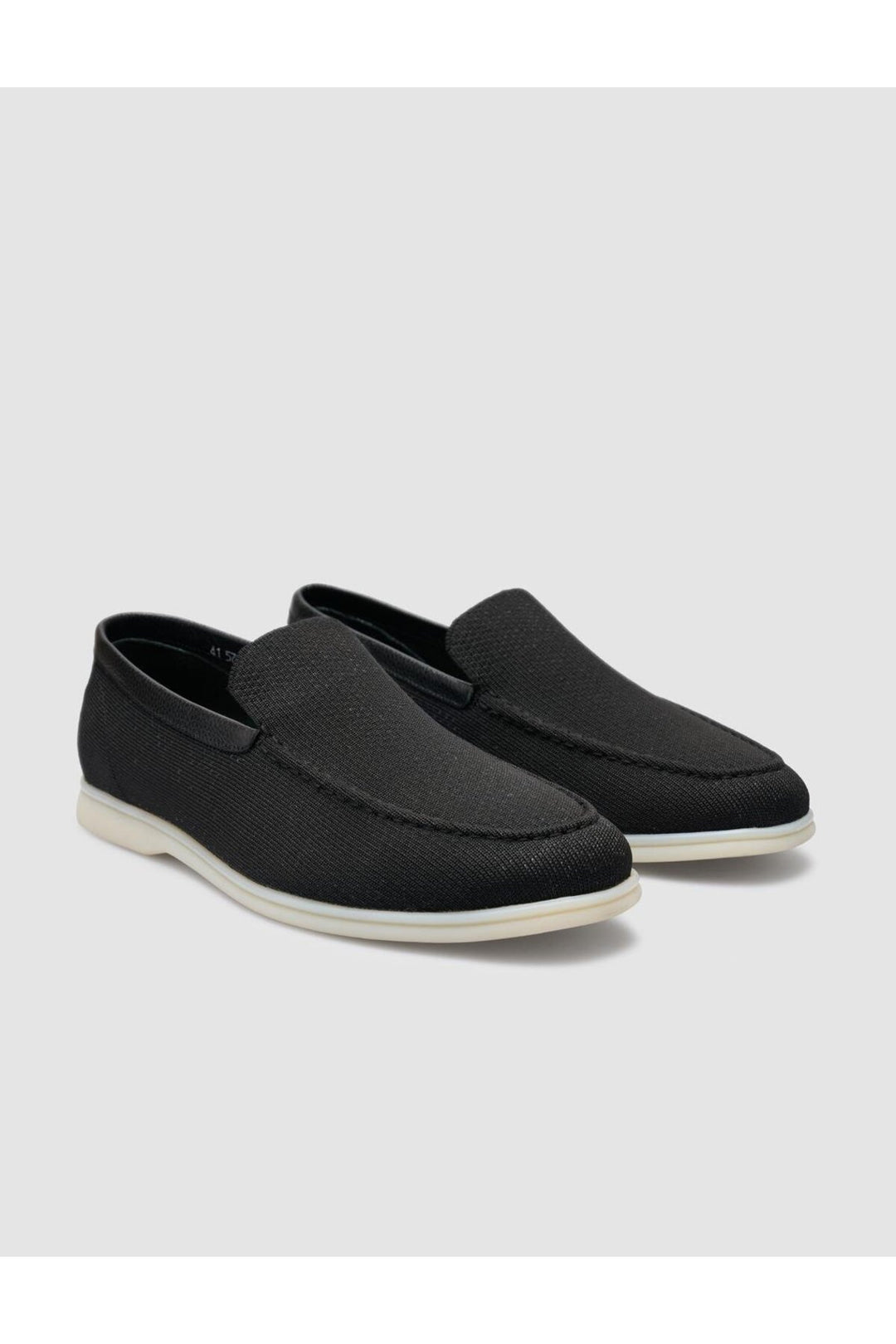 Cabani Shoes Leros Triko Noir Homme Loafer - Noir