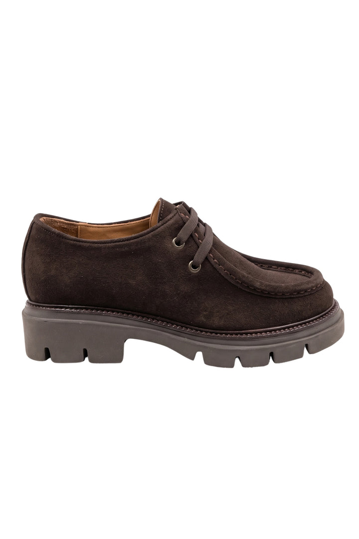 Wavelys ATHENA Mocassins Femme Anatomiques Élégants Confortables en Cuir Suédé Véritable - Marron