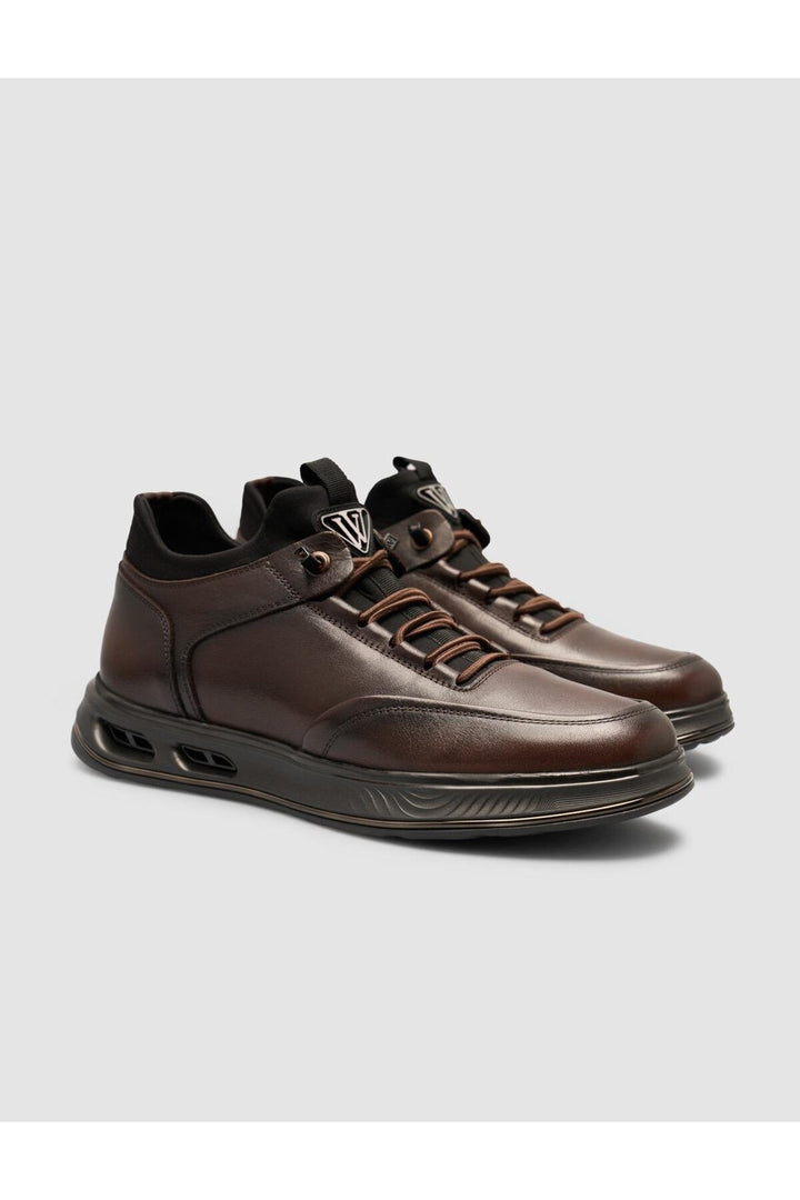 Cabani Shoes Chaussures de sport pour hommes marron avec lacets - Marron
