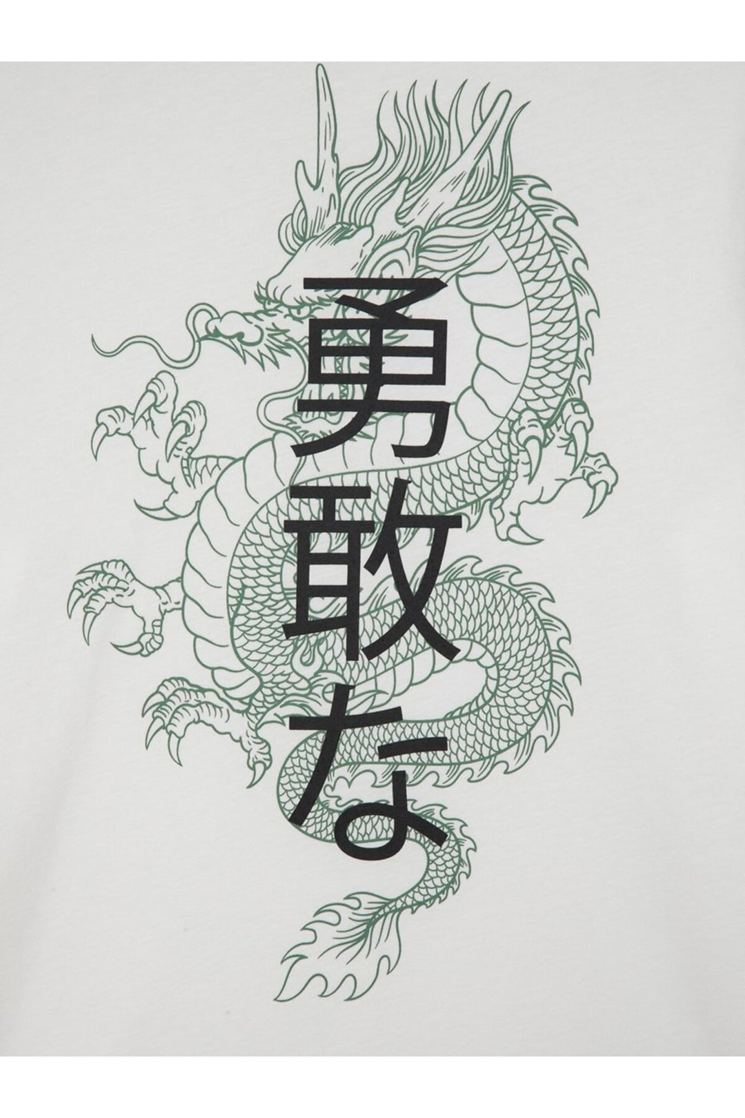 LTB T-shirt Blanc avec Imprimé au Dos Japonais - Blanc