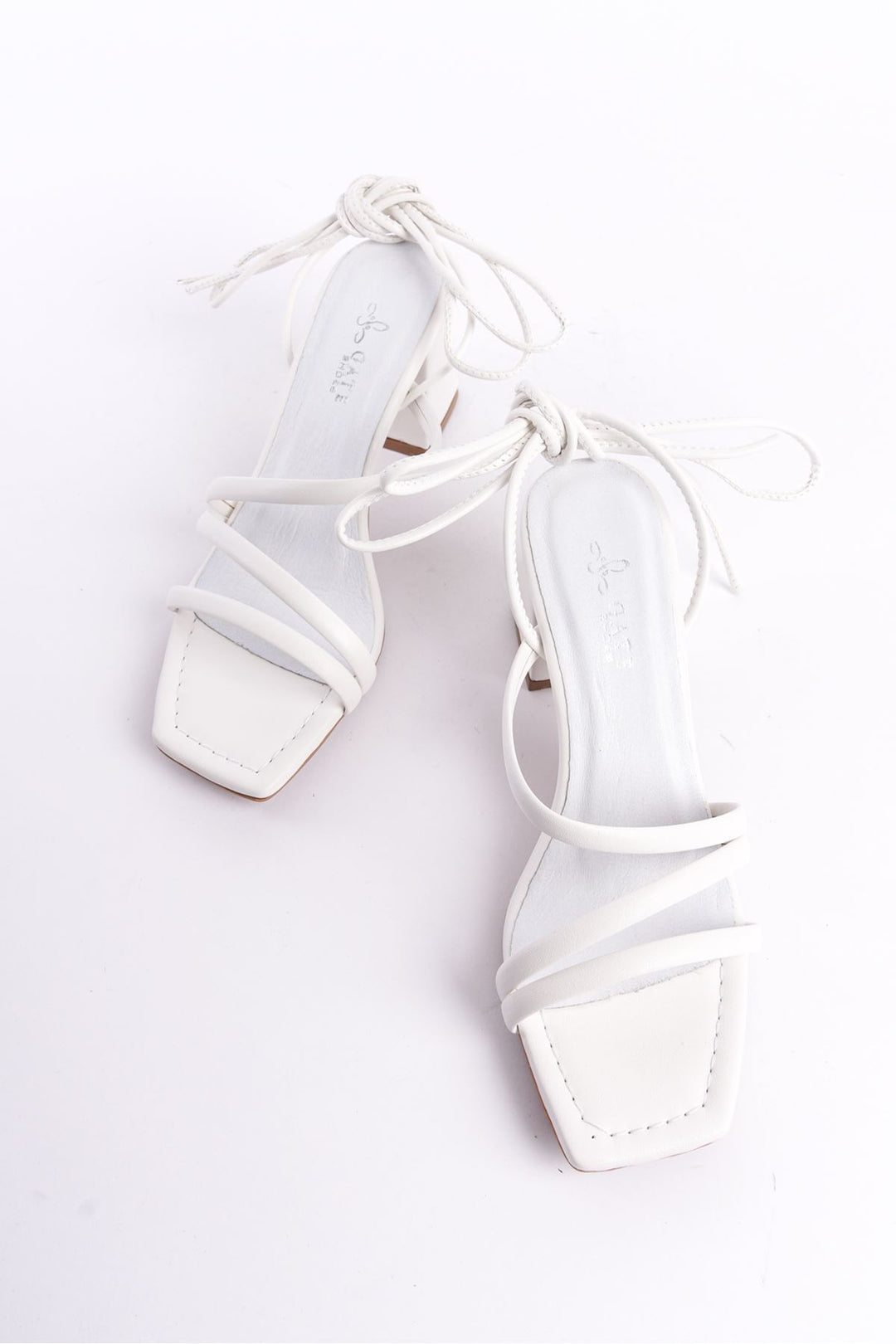 Wavelys Sandales ou tongs à lanières amovibles, doublure en cuir véritable, sandales pour femmes - Blanc