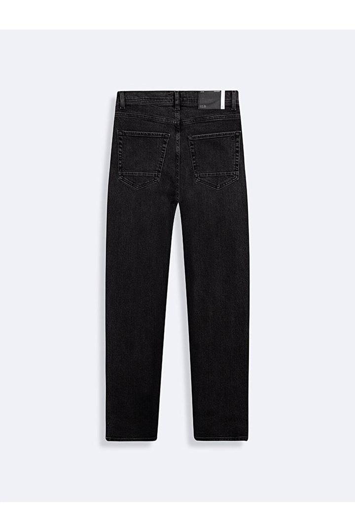 LTB New Smarty Jean Pantolon à taille moyenne à jambes droites - Foncé Gris_55434