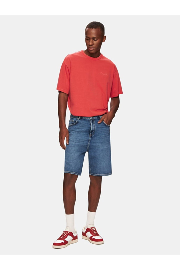 LTB Wendell 5 Jean Bermuda Taille Haute Détendue - Moyen Bleu_55640