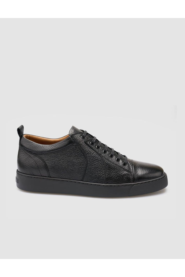 Cabani Shoes %100 Cuir véritable Chaussures de sport pour hommes noires - Noir