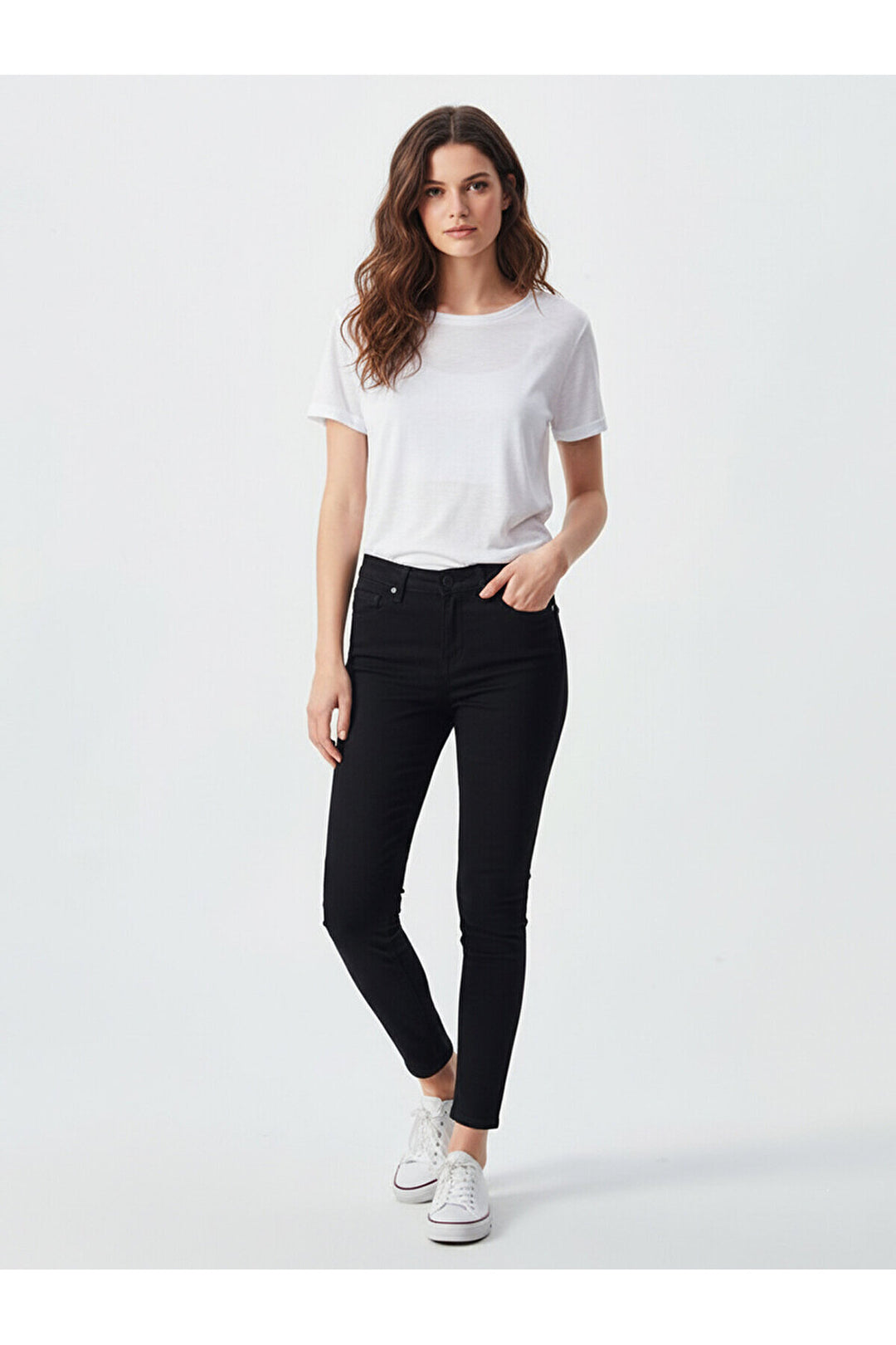 LTB Tanya x Jean pantalon à taille normale et jambe évasée - Indigo