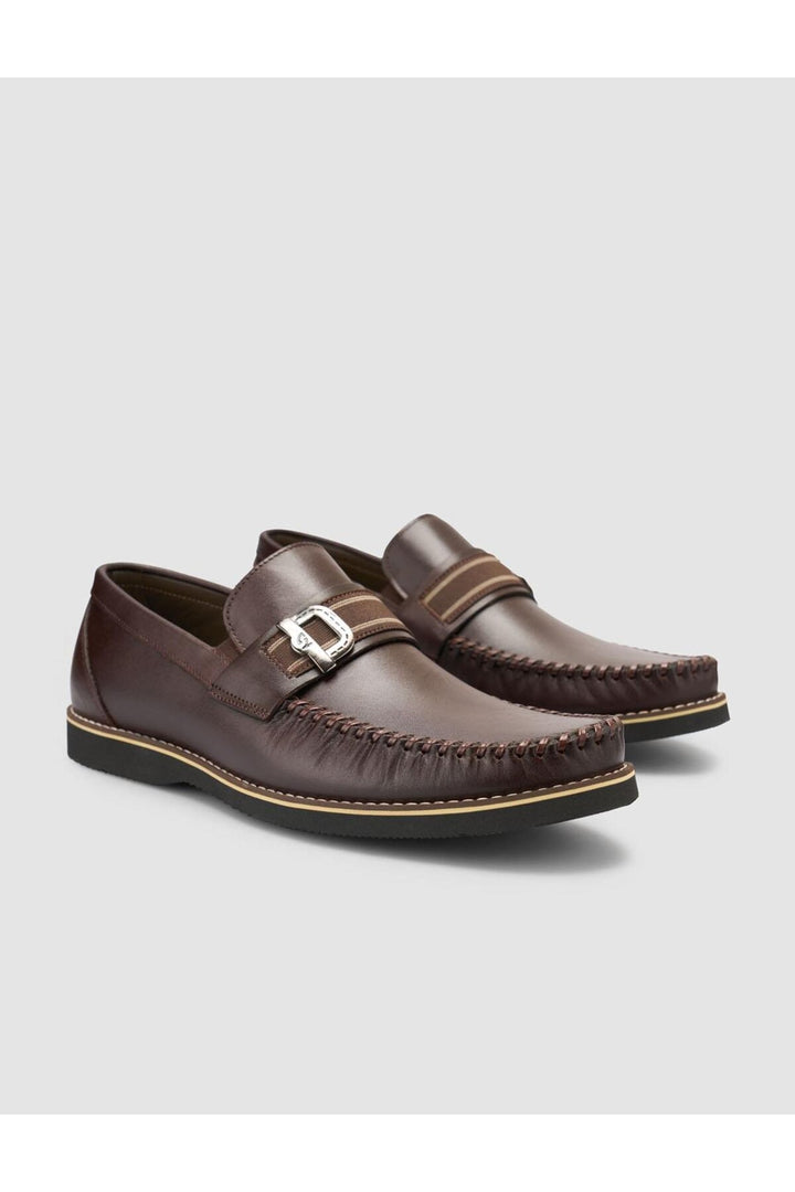 Cabani Shoes %100 Cuir véritable Mocassins pour hommes marron - Marron