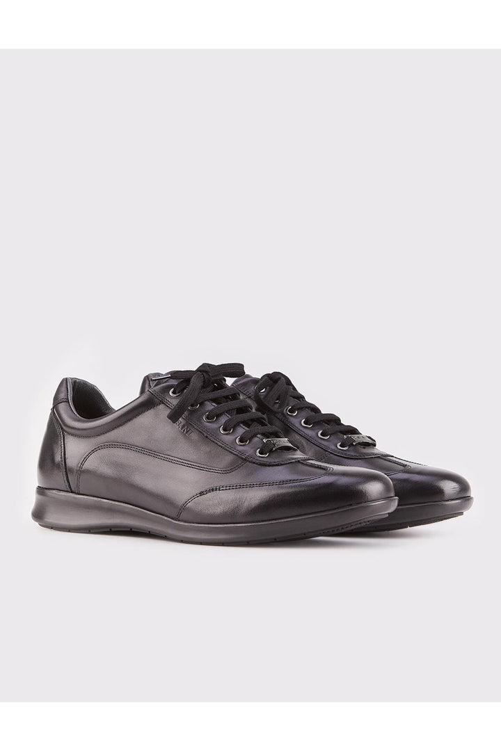 Cabani Shoes Chaussures pour hommes en cuir véritable à lacets noires - Multicolore