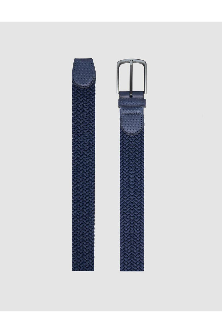 Cabani Shoes Ceinture pour homme en tricot bleu marine - Bleu marine