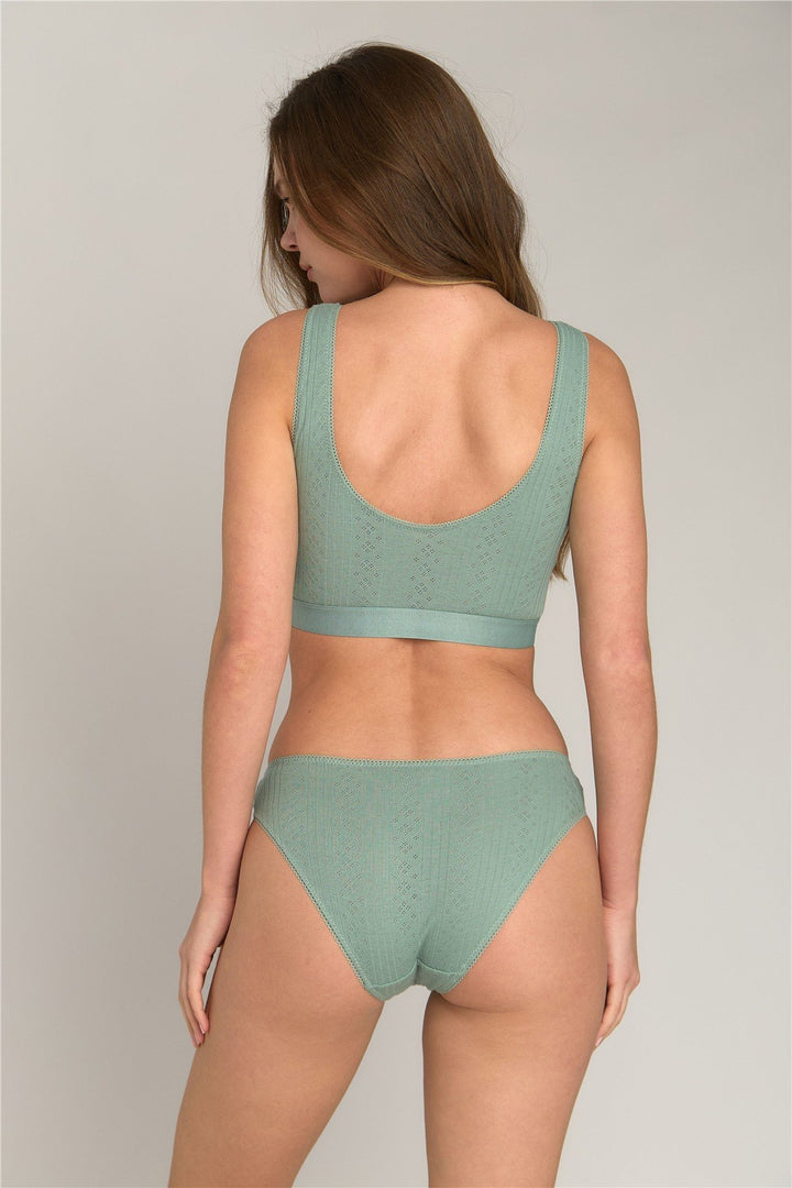 Lovely Things KIMBERLY Pointelle Slip Külot - Açık Mavi