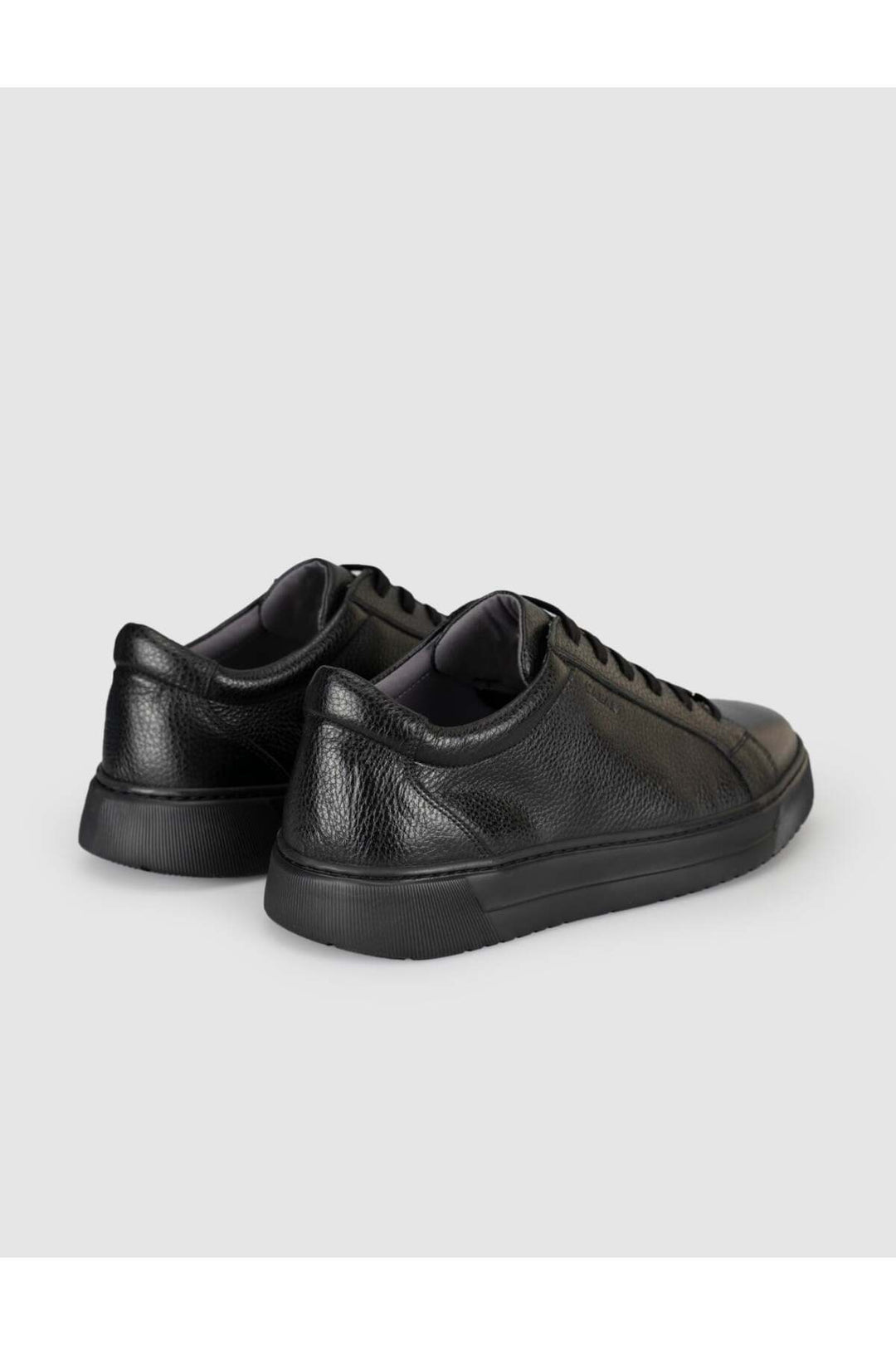 Cabani Shoes Baskets décontractées pour hommes en cuir véritable noir - Multicolore