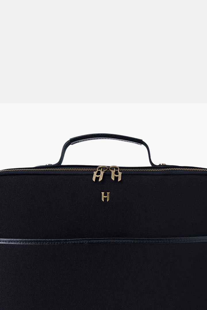 helmbrook Sac pour ordinateur portable Boris en cuir véritable 15,6"à compartiment unique pour homme