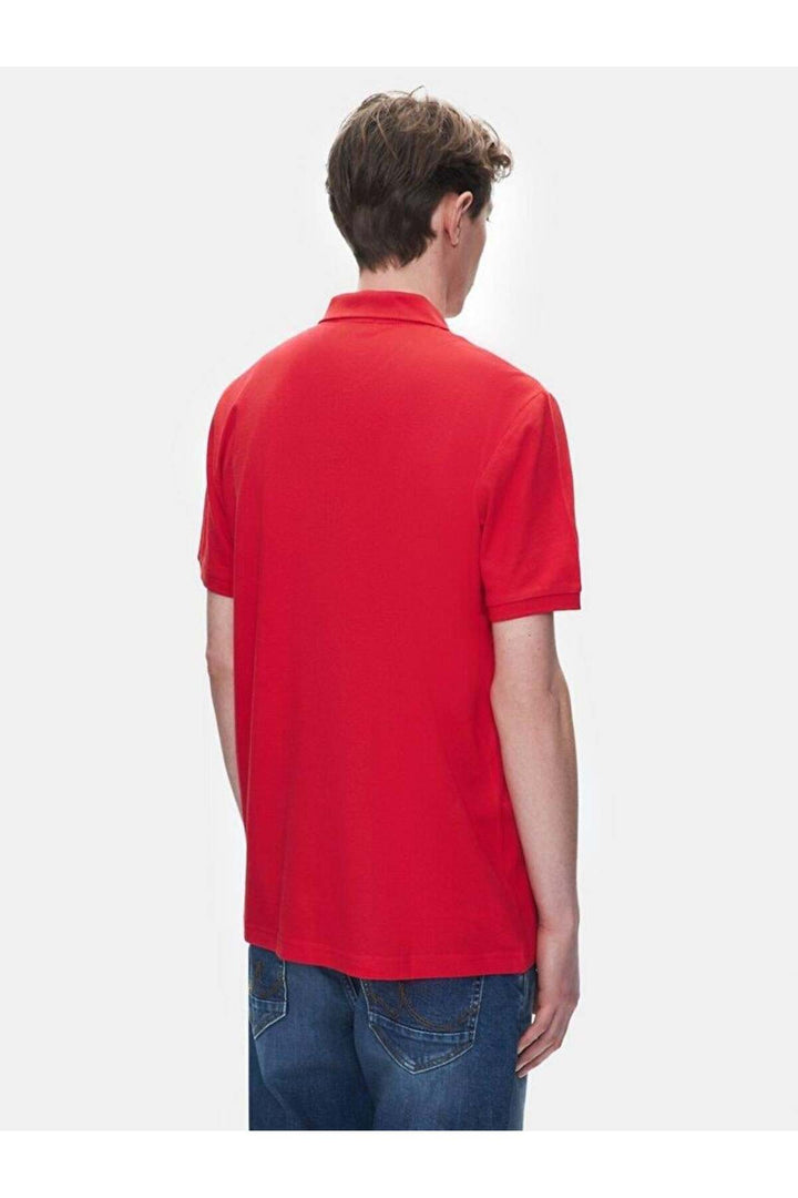 LTB T-shirt classique à manches courtes et col polo rouge pour hommes de Lozoko 1225841886089600