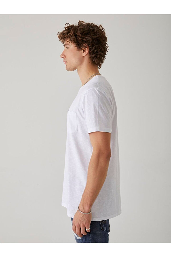 LTB T-shirt blanc avec poche