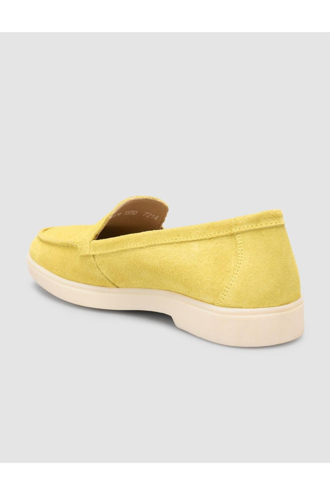 Cabani Shoes MonaMae 100% Cuir Véritable Suède Jaune Mocassins Femme - Jaune
