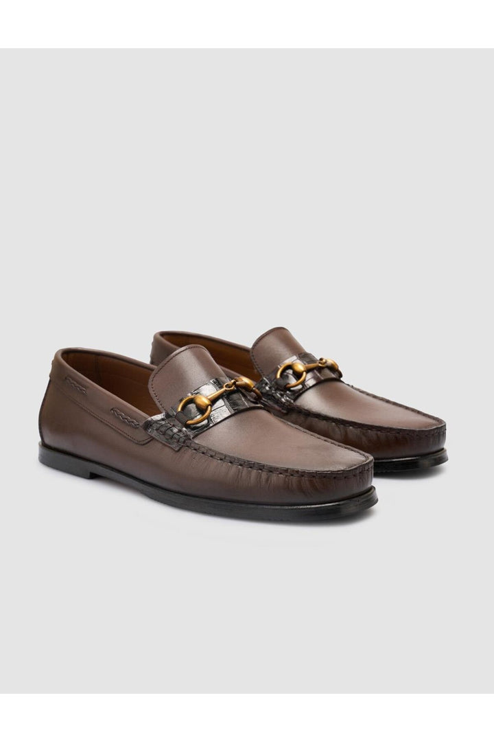 Cabani Shoes %100 Cuir véritable Chaussures classiques pour hommes Marron - Marron