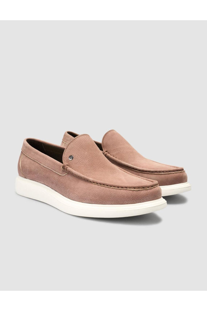 Cabani Shoes Mocassins pour hommes en nubuck tabac - Tabac
