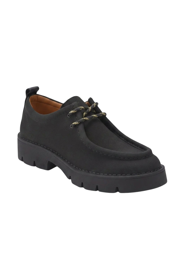 Wavelys ZAYN Chaussures d'hiver élégantes pour femmes en cuir suédé véritable avec semelle confortable - Noir