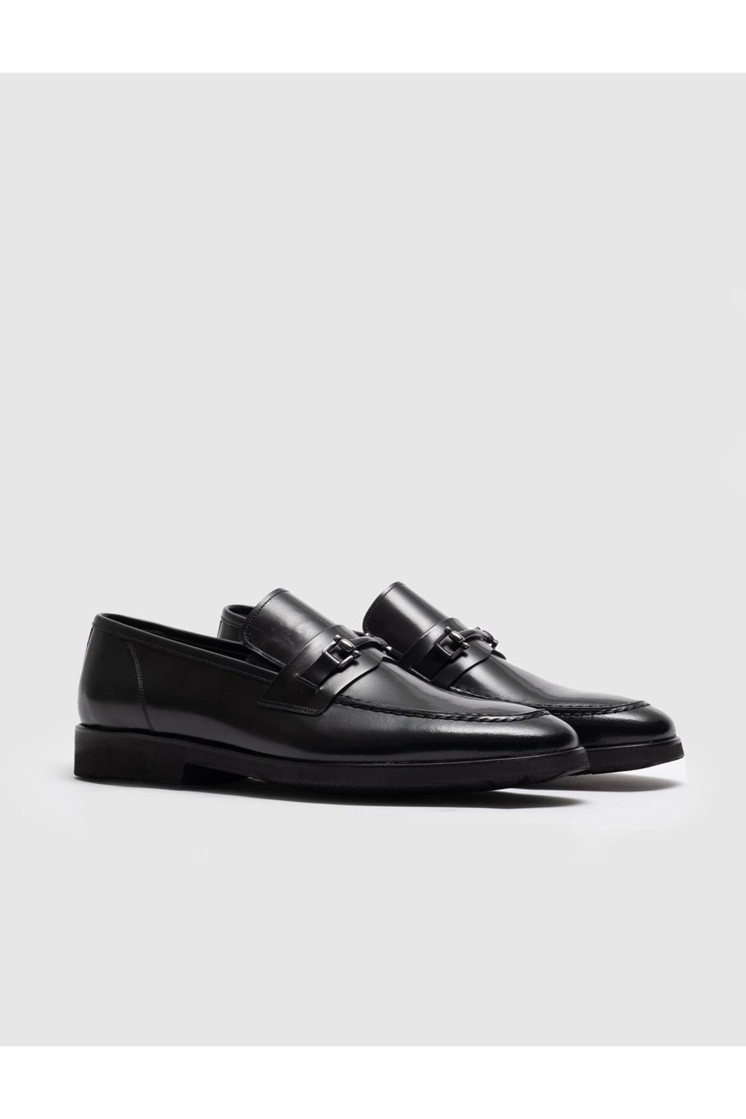 Cabani Shoes Chaussures classiques pour hommes en cuir véritable noires - Noir