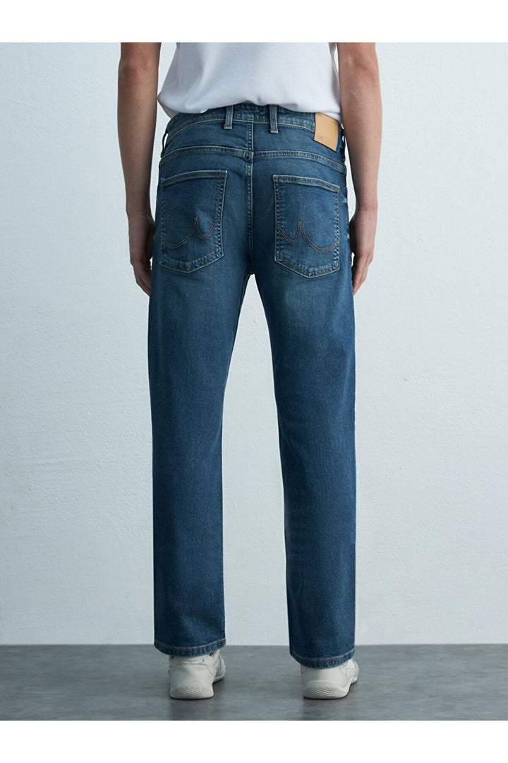LTB Pantalon en jean à taille moyenne uni Paul P