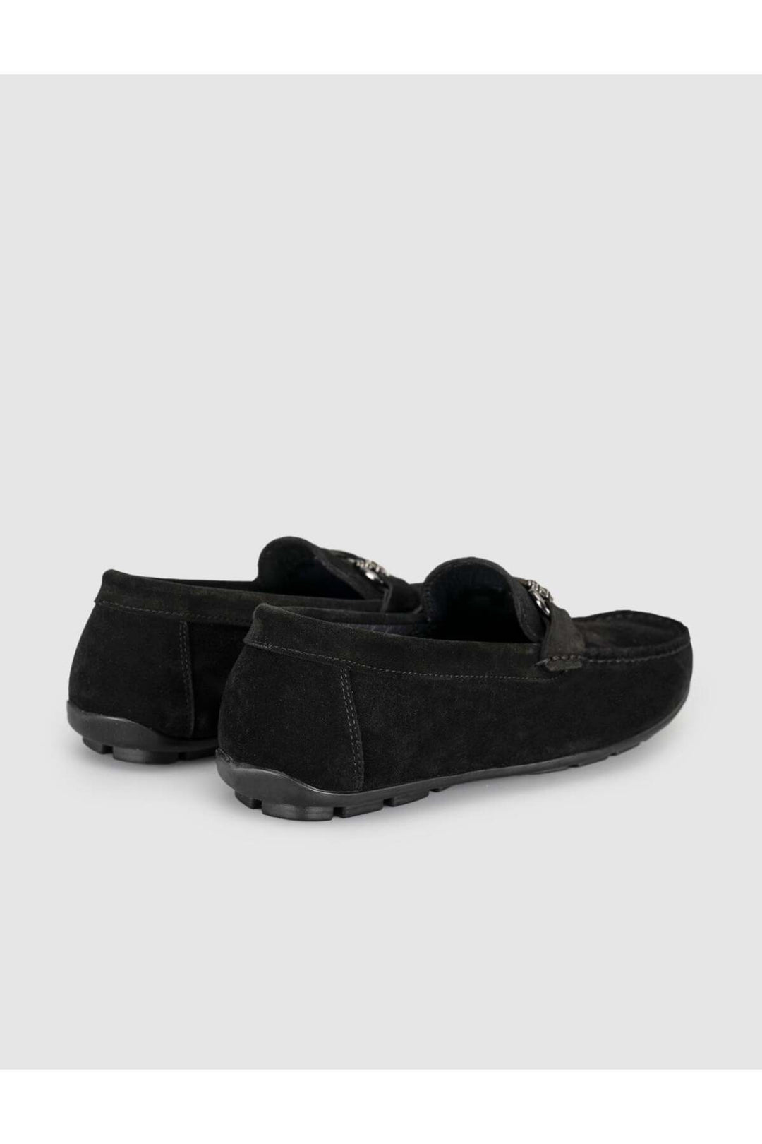 Cabani Shoes Chaussures Loafer pour hommes en cuir suédé noir - Multicolore