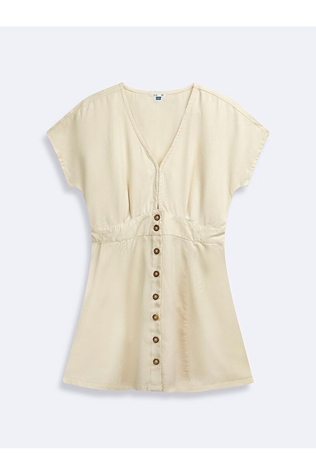 LTB Robe beige boutonnée Basıc