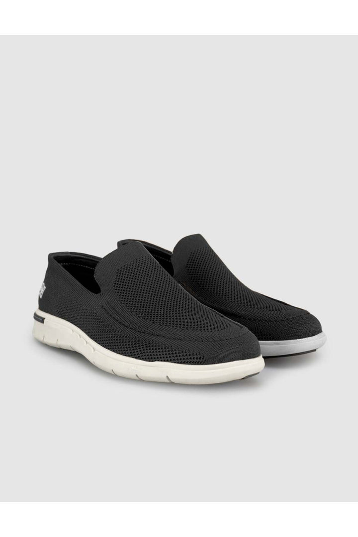 Cabani Shoes Chaussures décontractées pour hommes en tricot à semelle légère anthracite - Anthracite