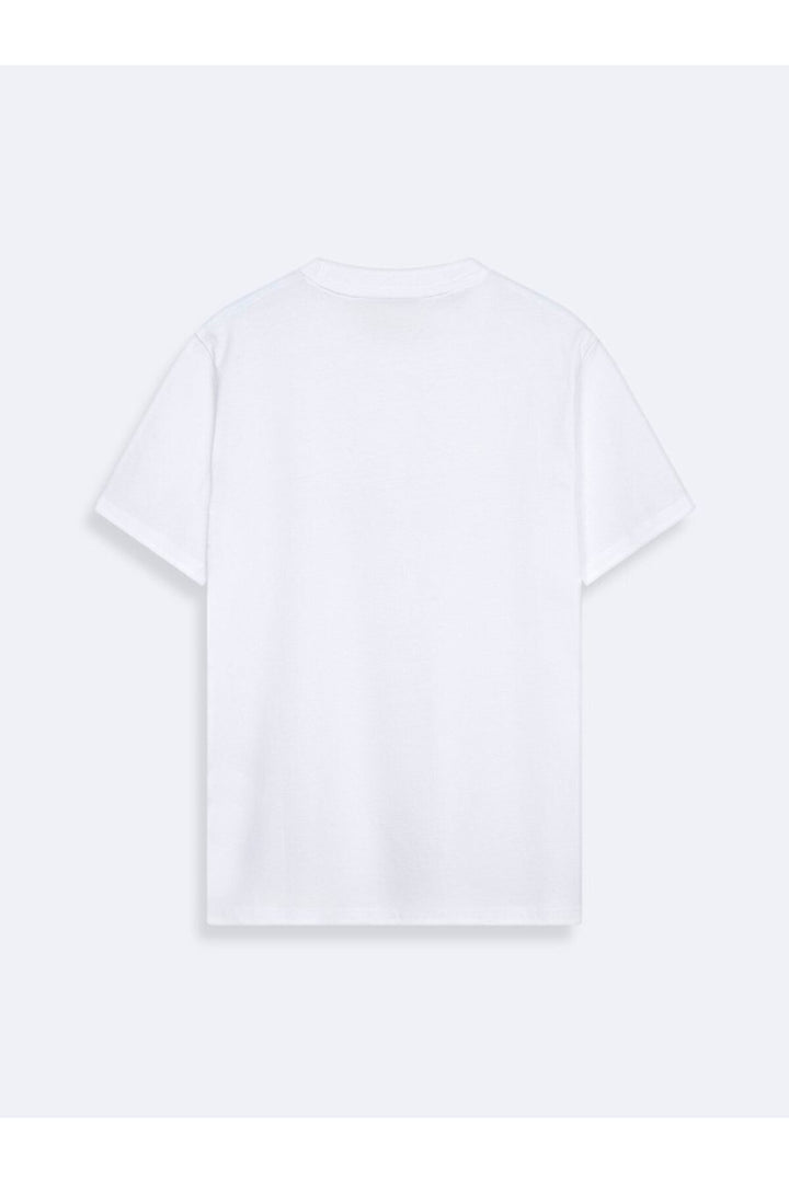 LTB T-shirt blanc à imprimé coloré en bloc et coupe décontractée - Blanc