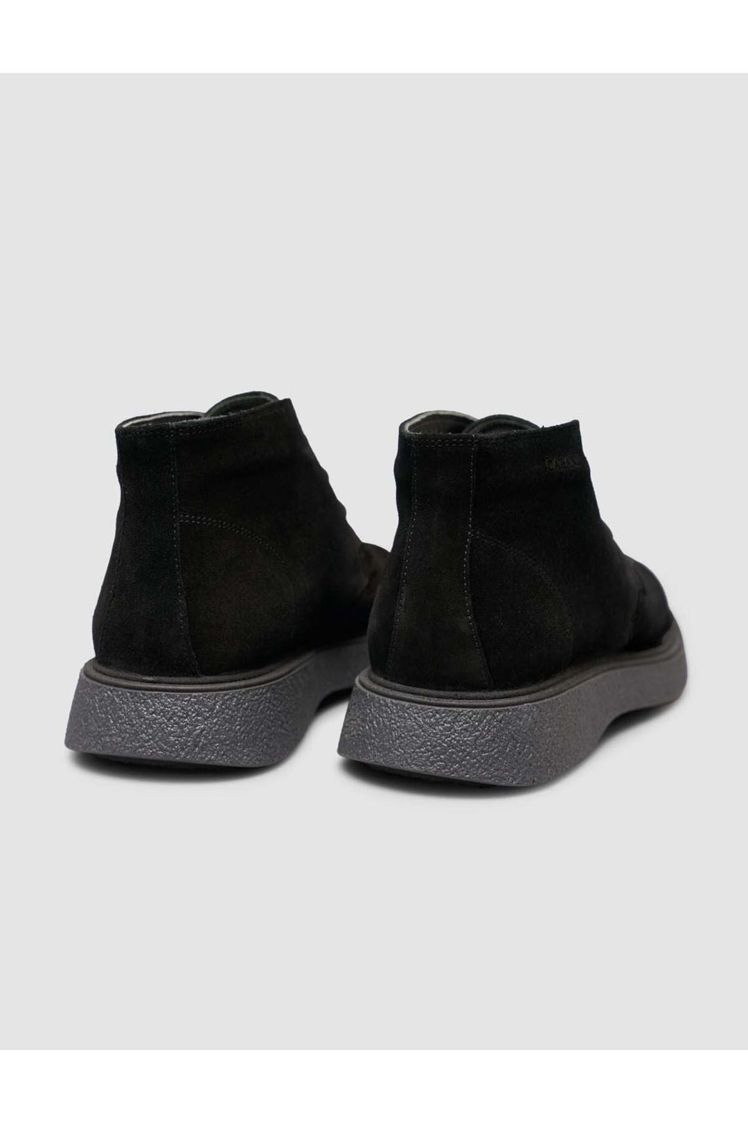 Cabani Shoes Bottines quotidiennes en cuir véritable suédé noir à lacets - Multicolore