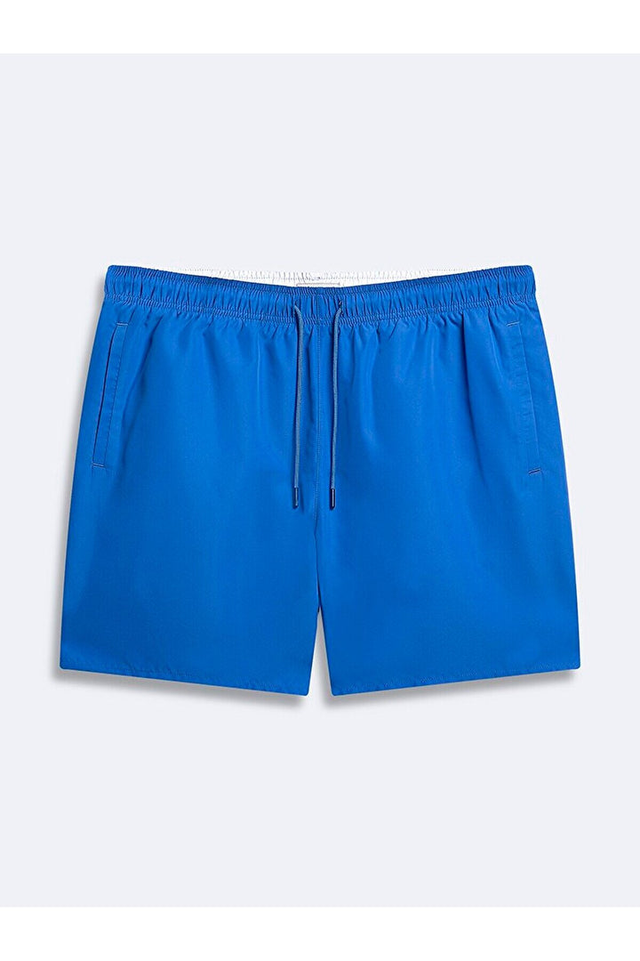 LTB Short de bain basique bleu tissé