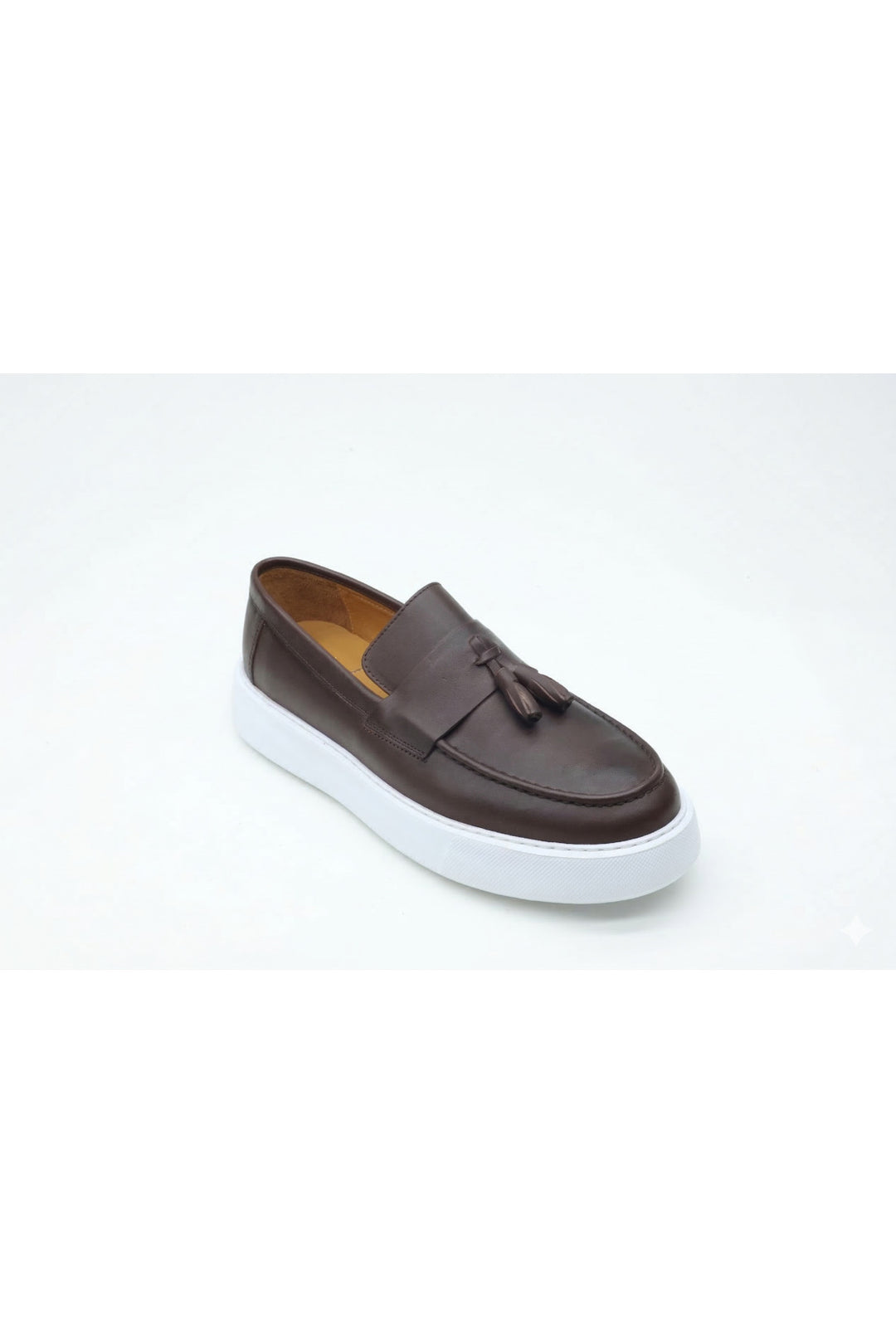 Wavelys GERARDO Mocassins en cuir décontractés et élégants pour hommes - Marron