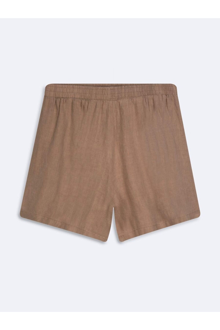 LTB Short Marron Basique À Taille Élastique - Marron