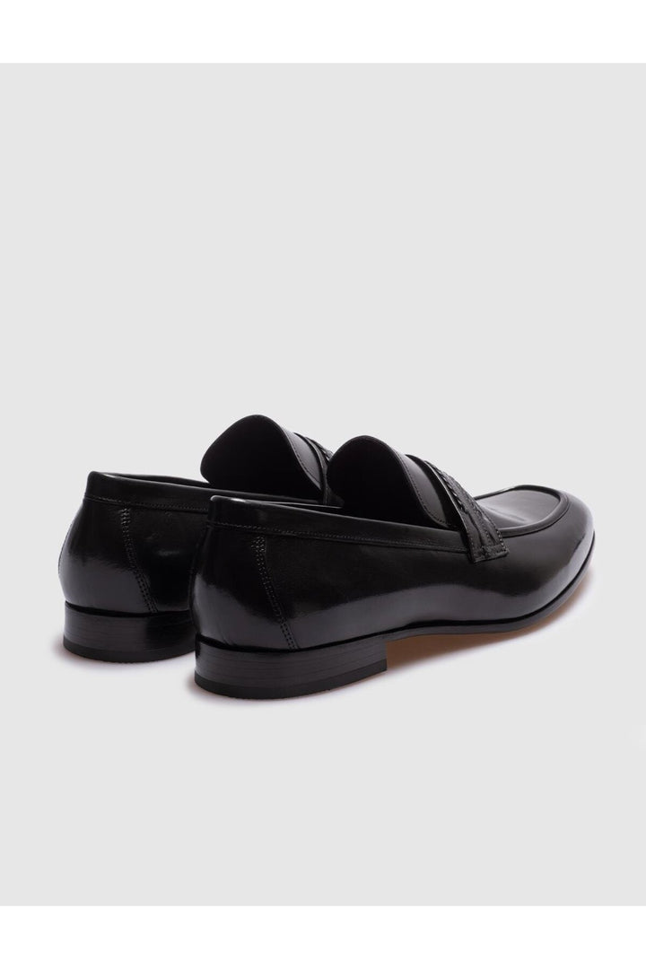 Cabani Shoes Chaussures classiques pour hommes en cuir véritable avec ceinture noire - Multicolore