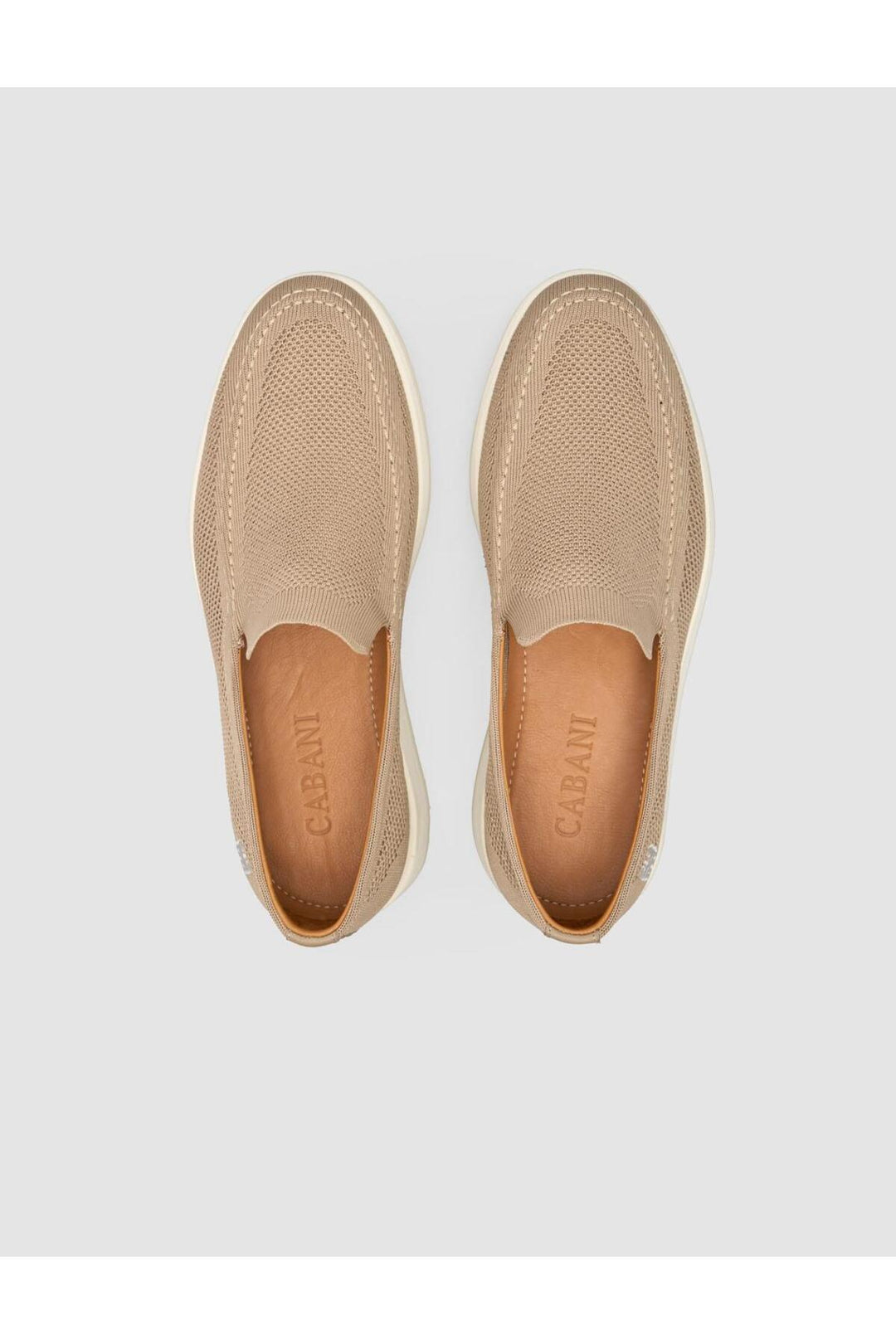 Cabani Shoes Chaussures décontractées pour hommes en tricot beige - Multicolore