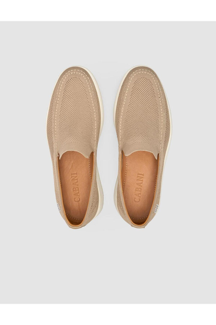 Cabani Shoes Chaussures décontractées pour hommes en tricot beige - Multicolore
