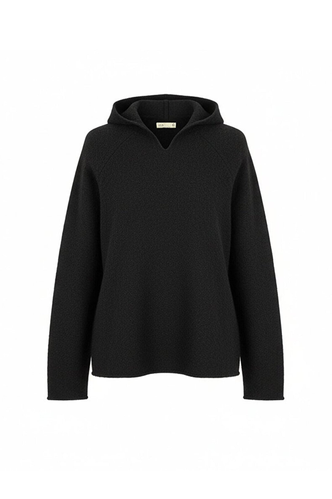 LTB Pull noir à capuche et manches longues