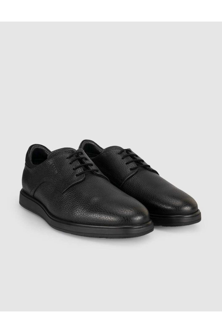 Cabani Shoes Chaussures classiques pour hommes en cuir véritable noires - Multicolore