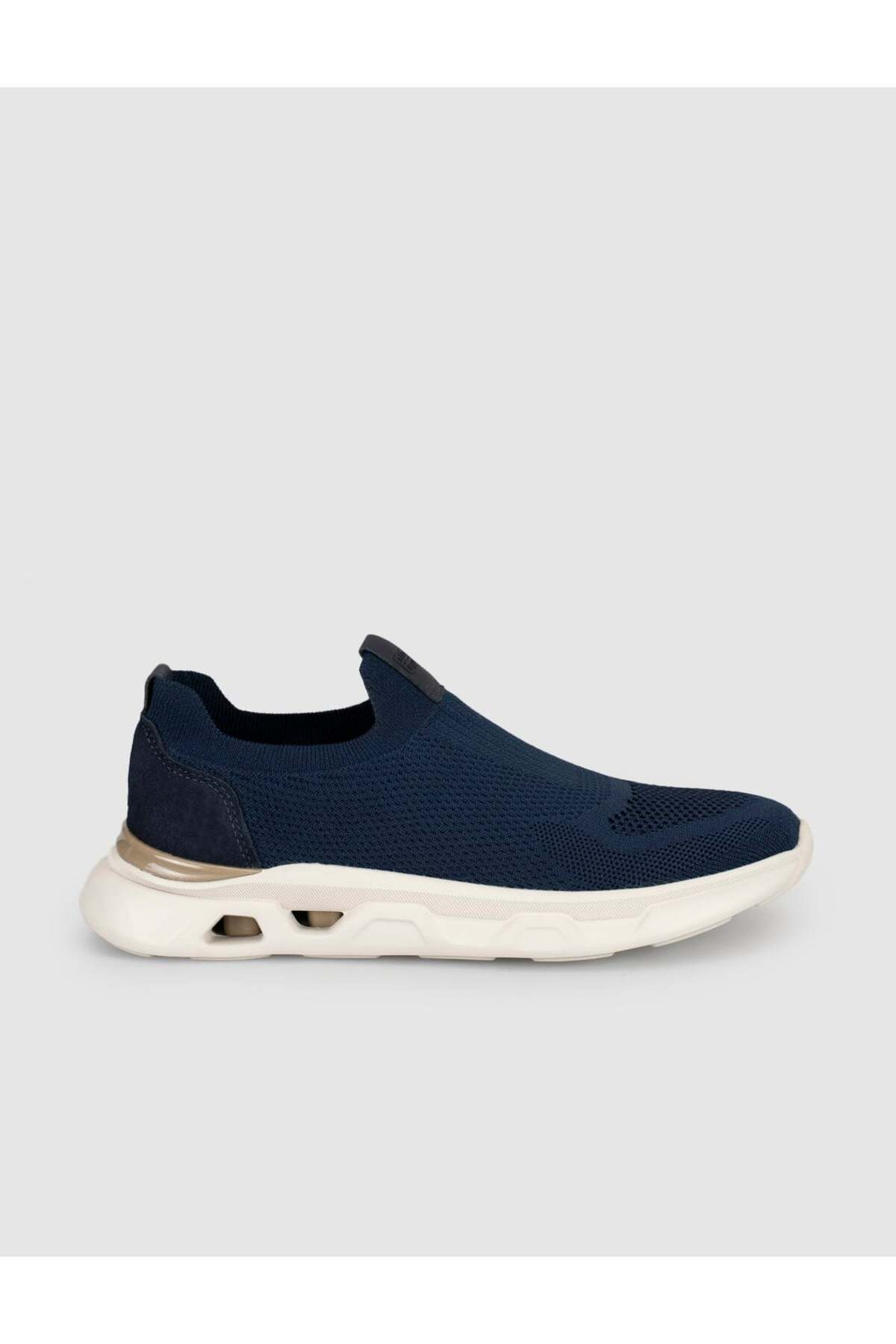 Cabani Shoes Baskets pour hommes bleu marine à semelle épaisse - Bleu marine