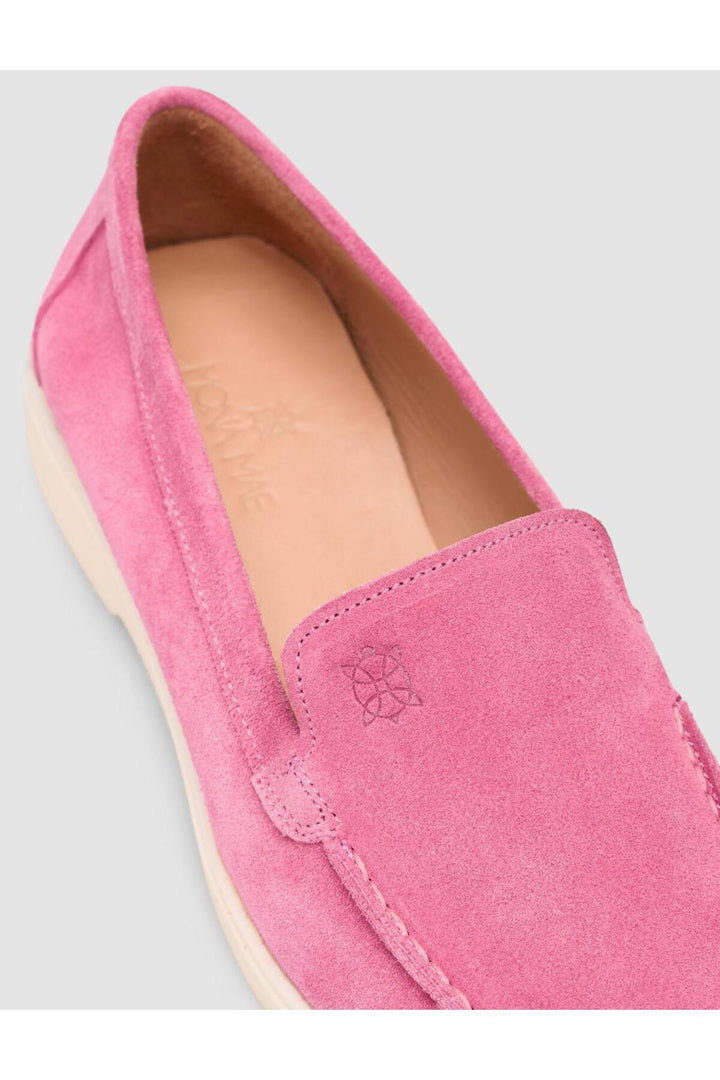 Cabani Shoes MonaMae 100% Cuir Véritable Mocassins Femme Suédé Rose - Rose