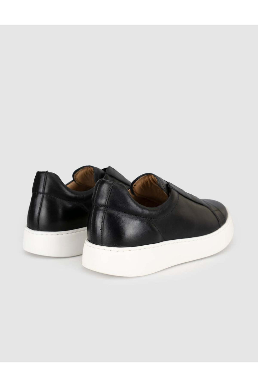 Cabani Shoes Baskets femme en cuir véritable noir - Multicolore
