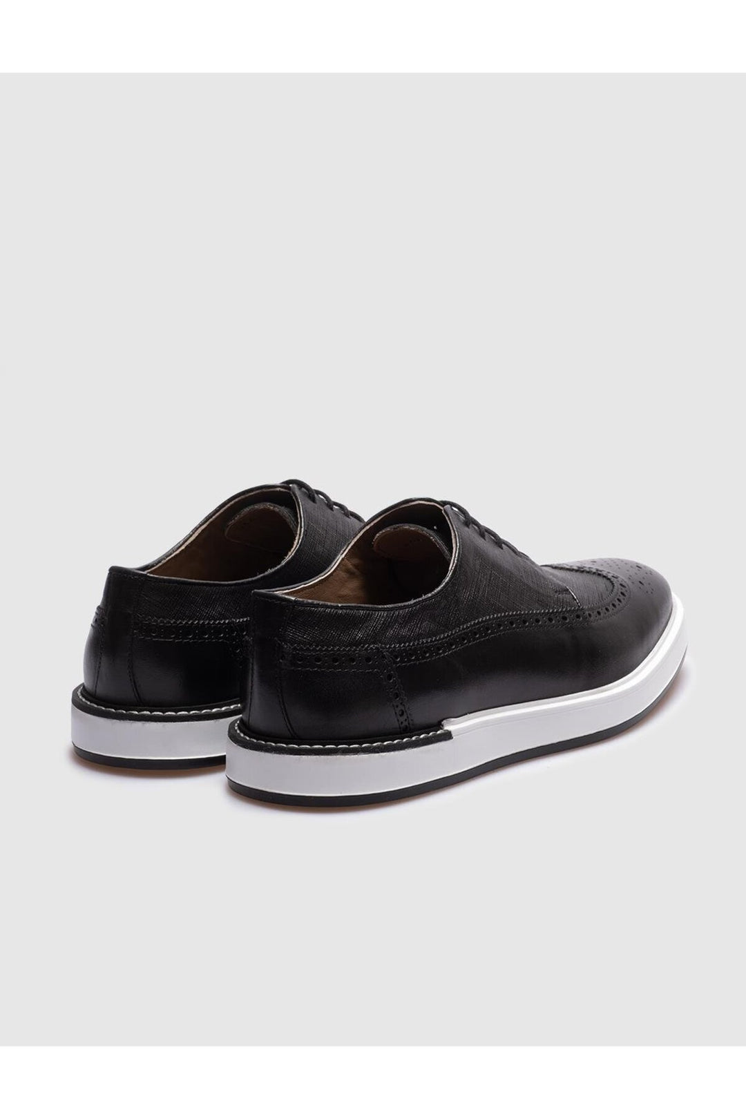 Cabani Shoes Chaussures de ville pour hommes en cuir véritable noires à lacets - Multicolore