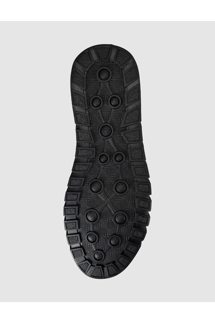 Cabani Shoes Chaussures de confort quotidiennes pour hommes en cuir véritable noires - Noir